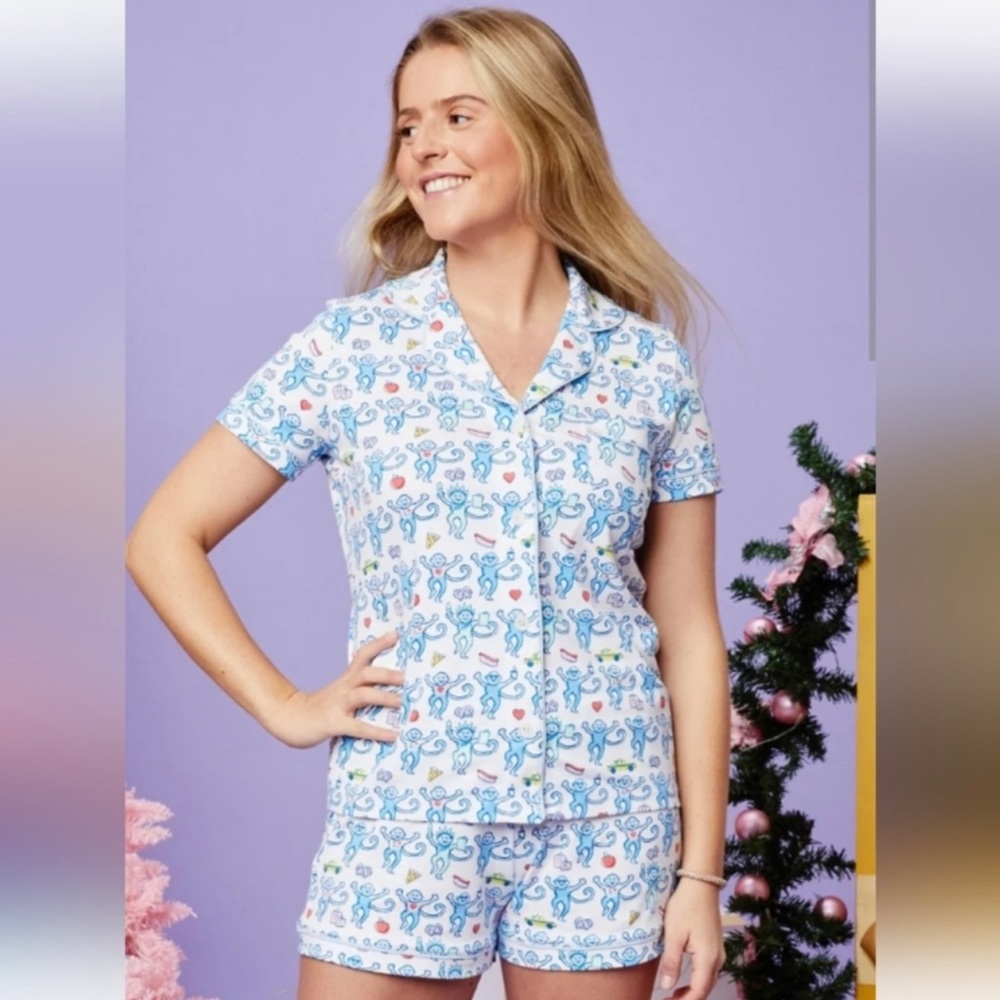 Roller Rabbit New York Monkey  polo pajamas